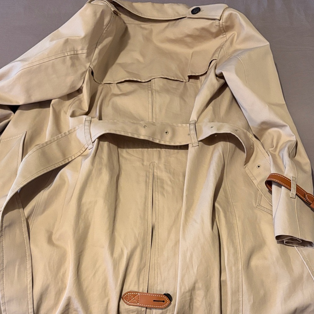 Women's Coach Tan Trench Coat - Picture 6 of 7